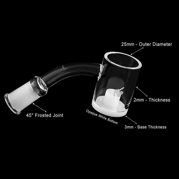 HONEY & MILK CORE REACTOR QUARTZ BANGER - 45° DEGREE | YL - High For Low