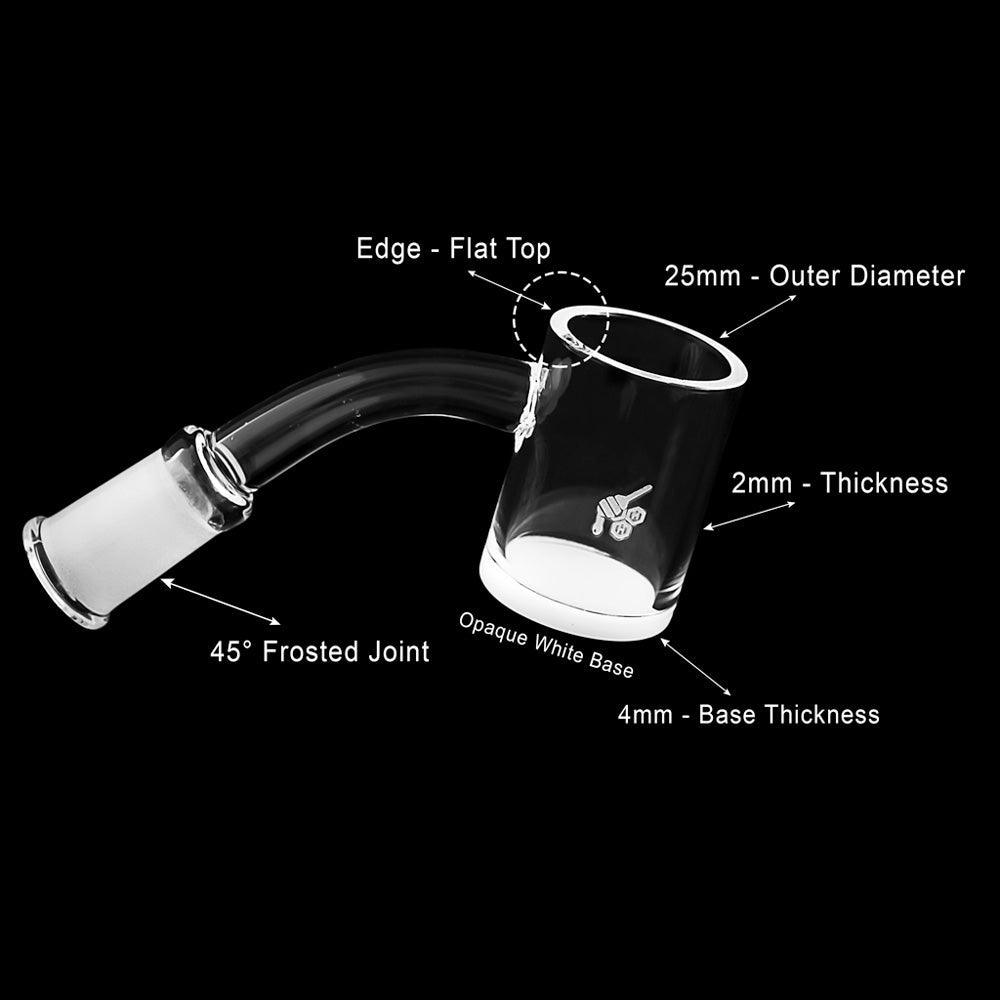 HONEY & MILK QUARTZ BANGER - 45° DEGREE | YL - High For Low