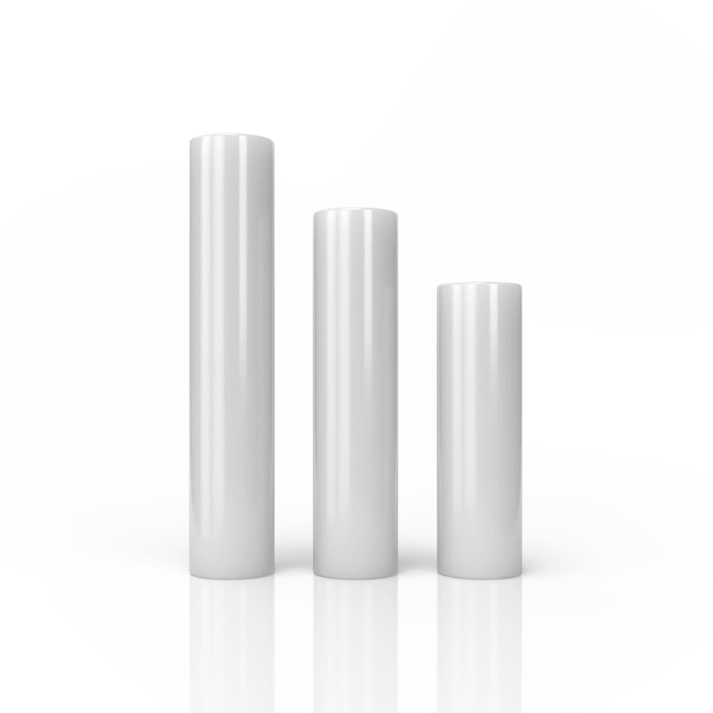 WHITE QUARTZ PILLARS (3PK)