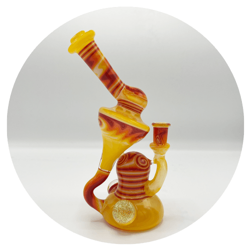 Volcanic Sunset Terp Slurper Set by Lear Glass