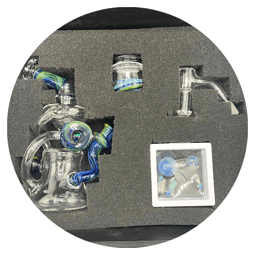 Blue Dream Terp Slurper Set by Lear Glass