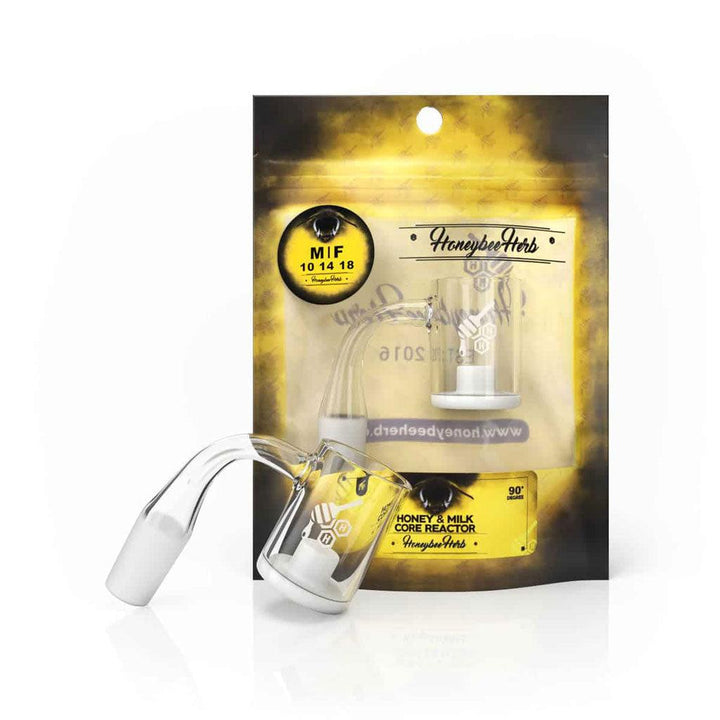 HONEY & MILK CORE REACTOR QUARTZ BANGER - 90° DEGREE | YL-CLOSEOUT - High For Low