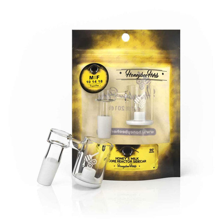 HONEY & MILK CORE REACTOR SIDECAR QUARTZ BANGER - 90° DEGREE | YL-CLOSEOUT - High For Low