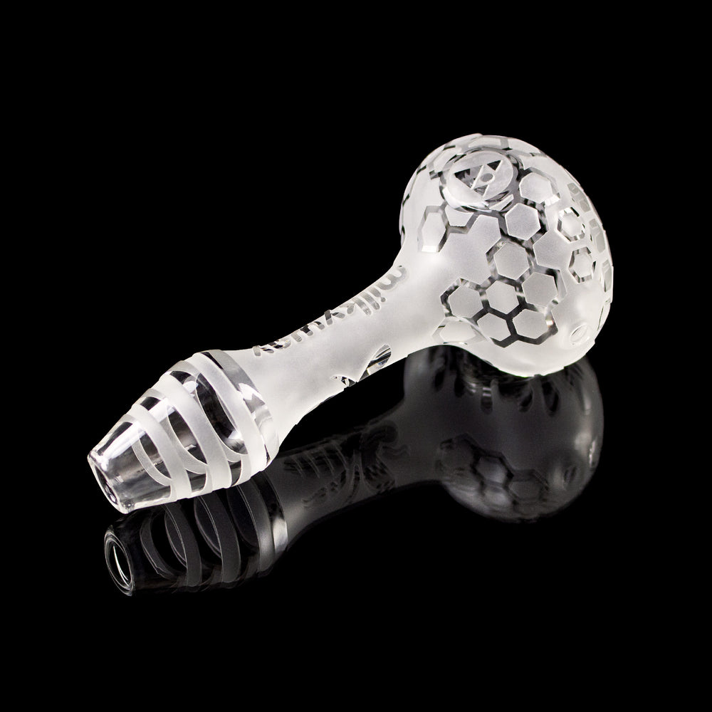 Bee Hive Clear Hand Pipe