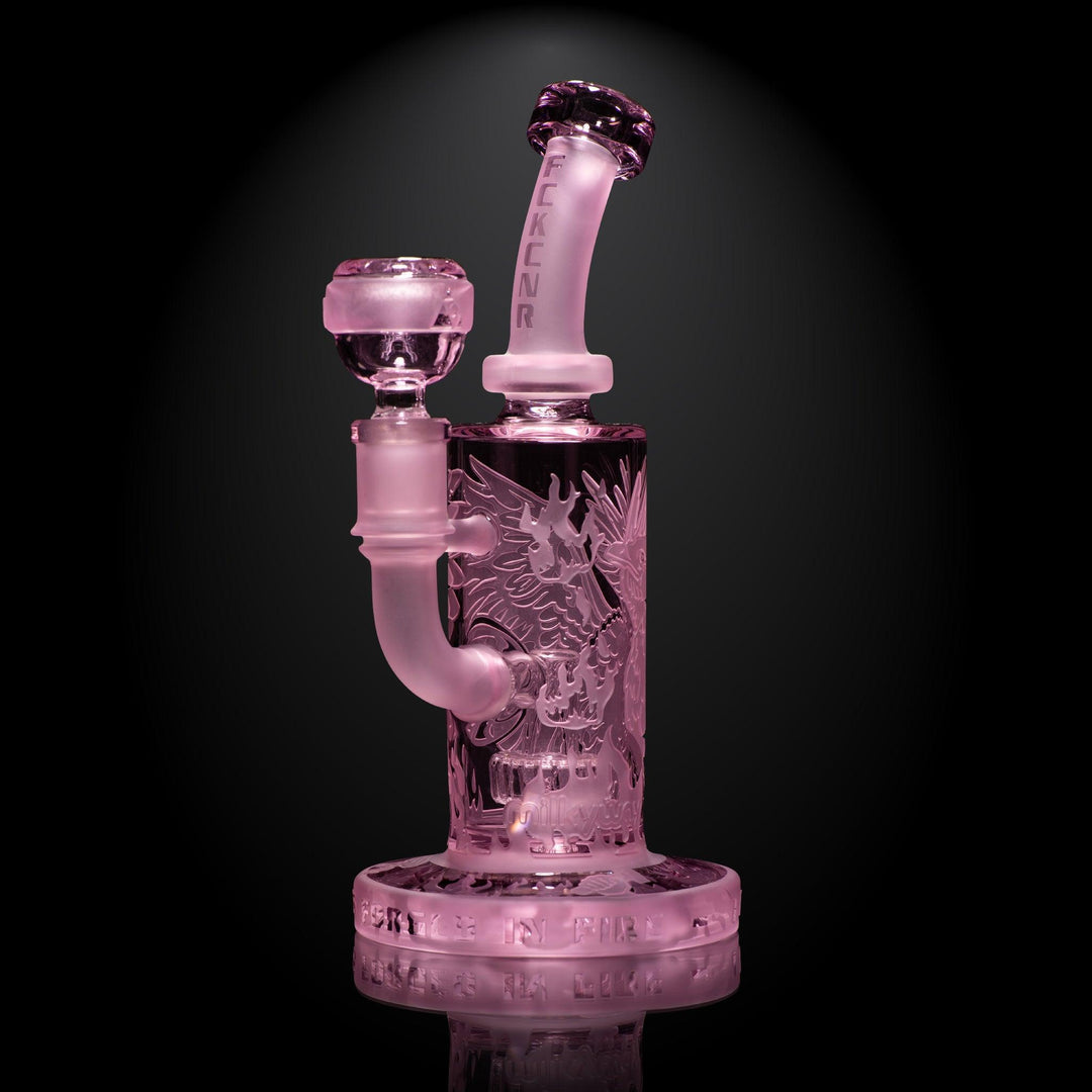 Phoenix: Forged in Fire 6" Pink Cancer Dab Rig - High For Low