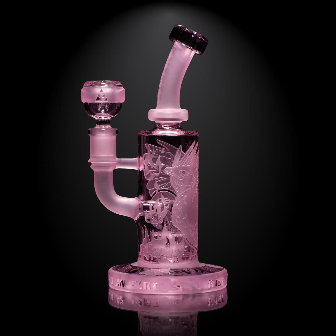 Phoenix: Forged in Fire 6" Pink Cancer Dab Rig - High For Low