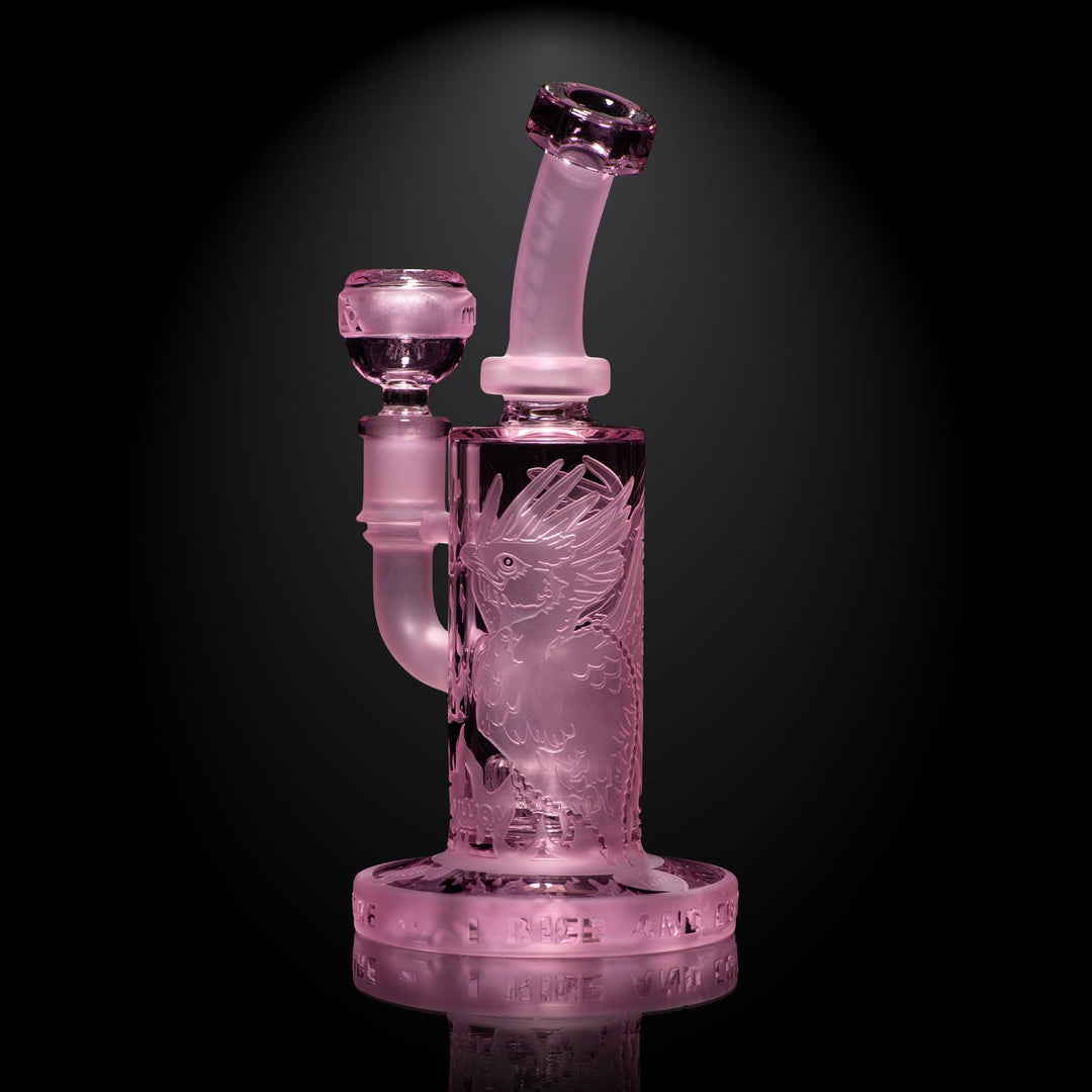 Phoenix: Forged in Fire 6" Pink Cancer Dab Rig - High For Low