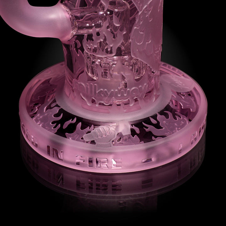 Phoenix: Forged in Fire 6" Pink Cancer Dab Rig - High For Low