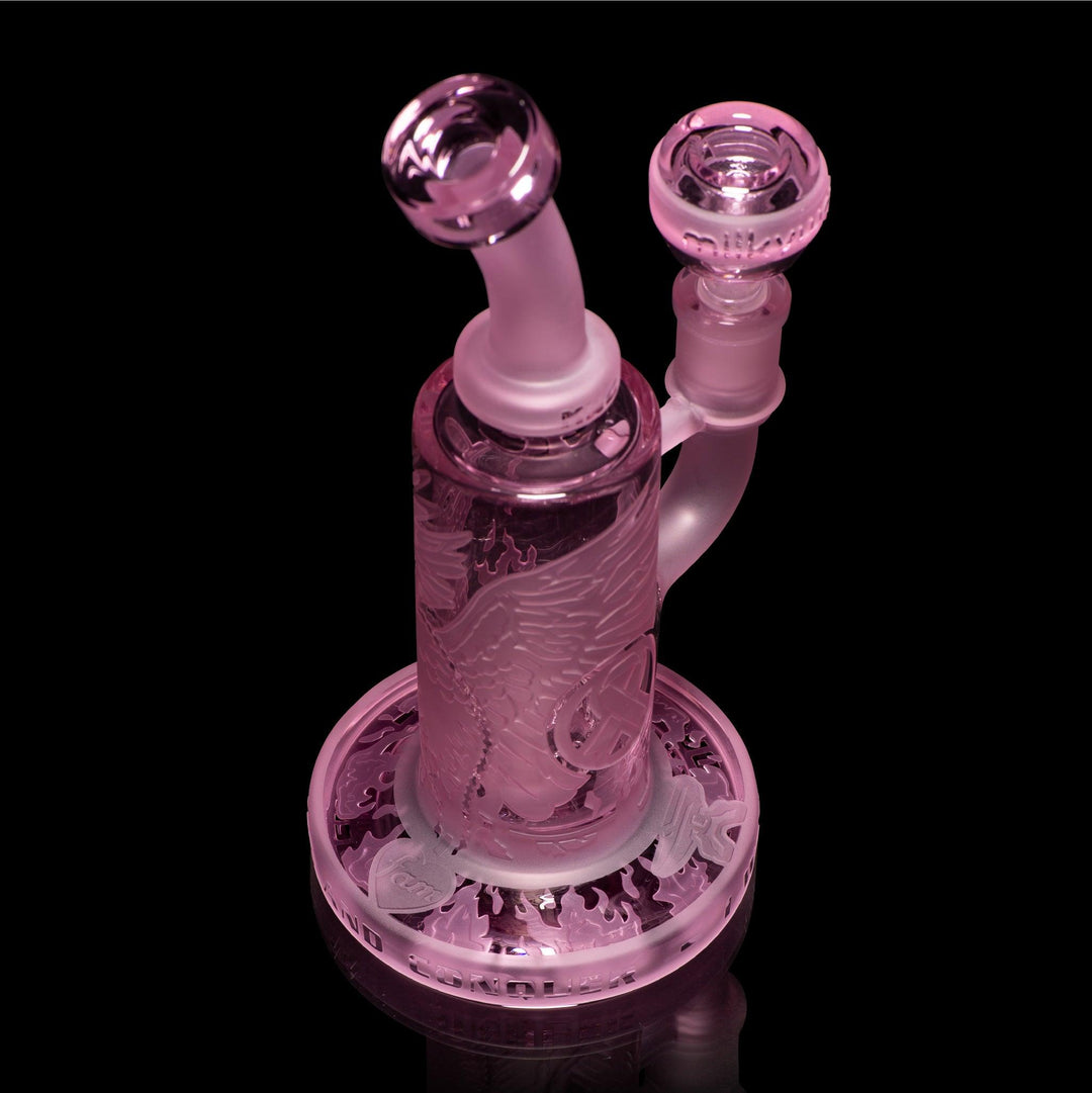 Phoenix: Forged in Fire 6" Pink Cancer Dab Rig - High For Low