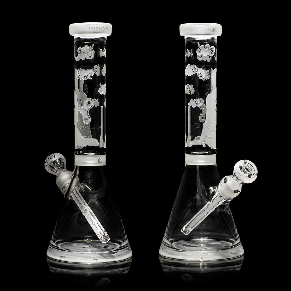 Midnight 14" Clear Beaker Bong - High For Low