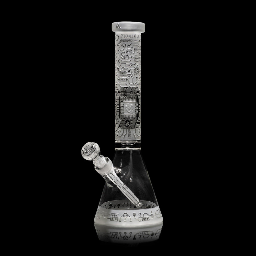 Circuitboard 15" Clear Beaker Bong - High For Low