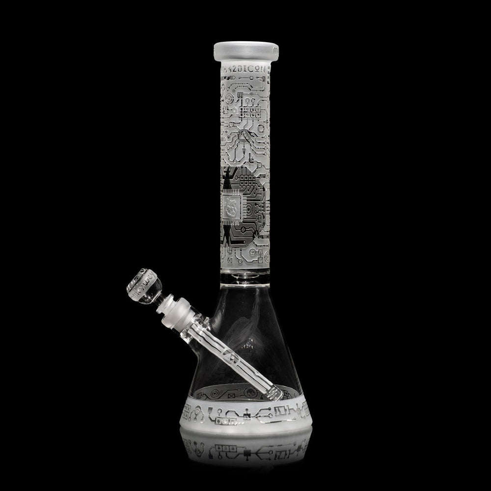 Circuitboard 15" Clear Beaker Bong - High For Low