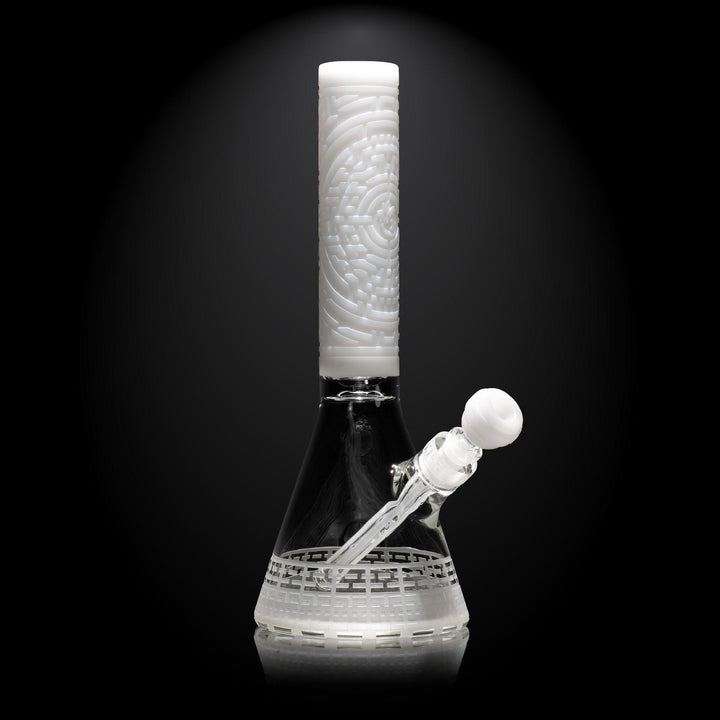 DNA Codex 14" White Beaker Bong - High For Low