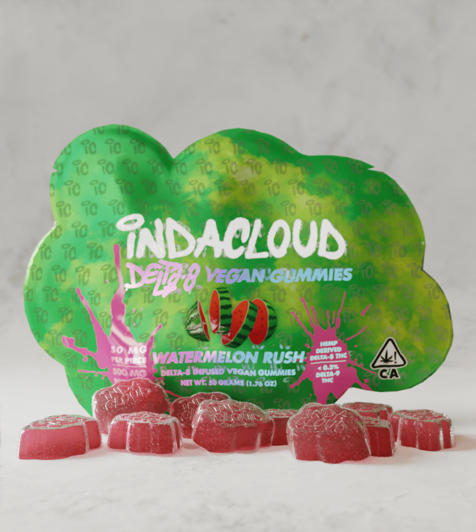 Watermelon Rush Delta 8 Vegan Gummies 500 MG