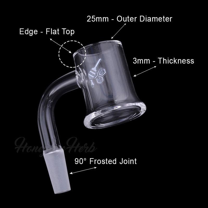 HONEY MUG QUARTZ BANGER - 90° DEGREE | YL-CLOSEOUT - High For Low