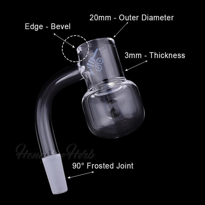 HONEY KETTLE QUARTZ BANGER - 90° DEGREE | YL - High For Low