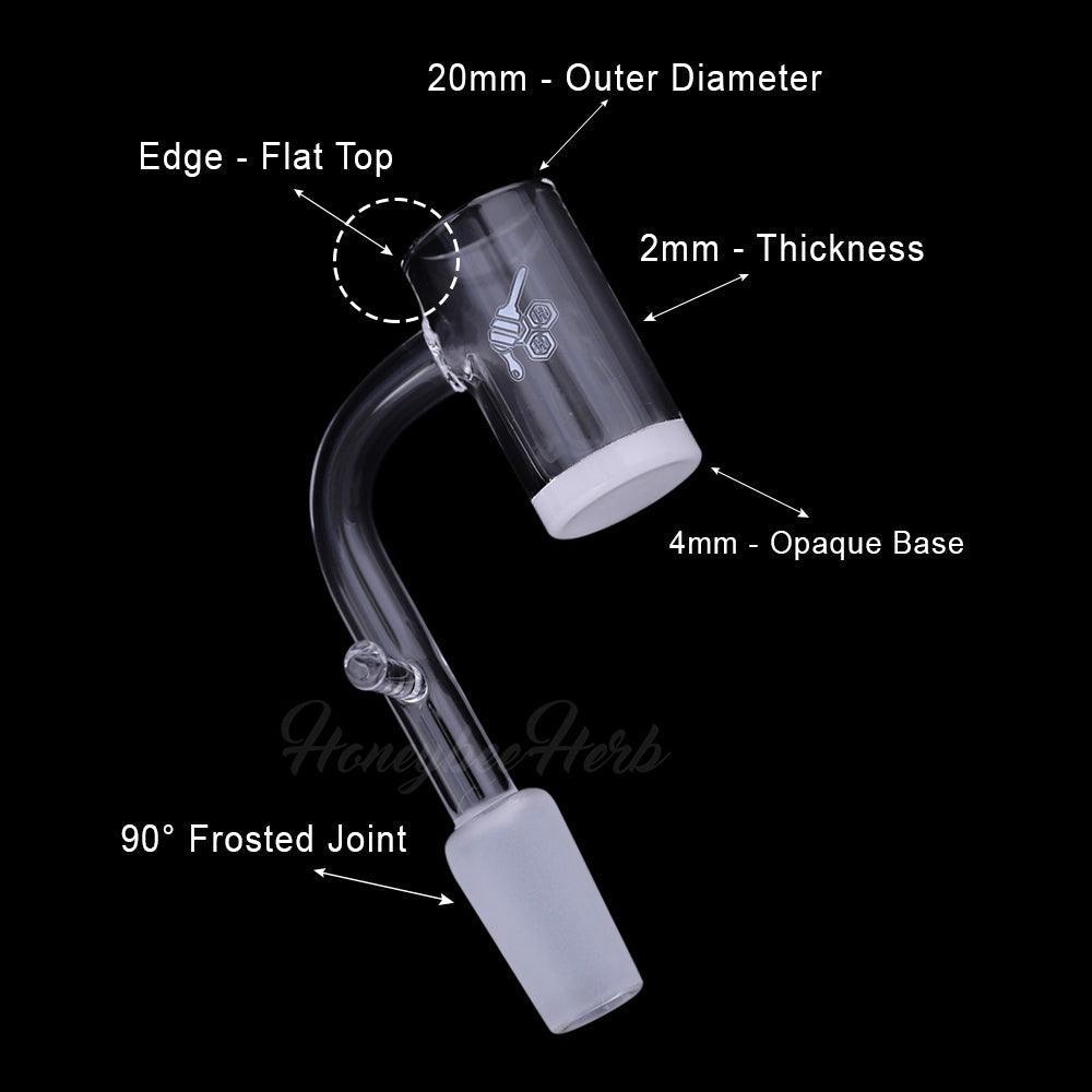 HONEY & MILK ENAIL QUARTZ BANGER - 90° DEGREE | YL-CLOSEOUT - High For Low