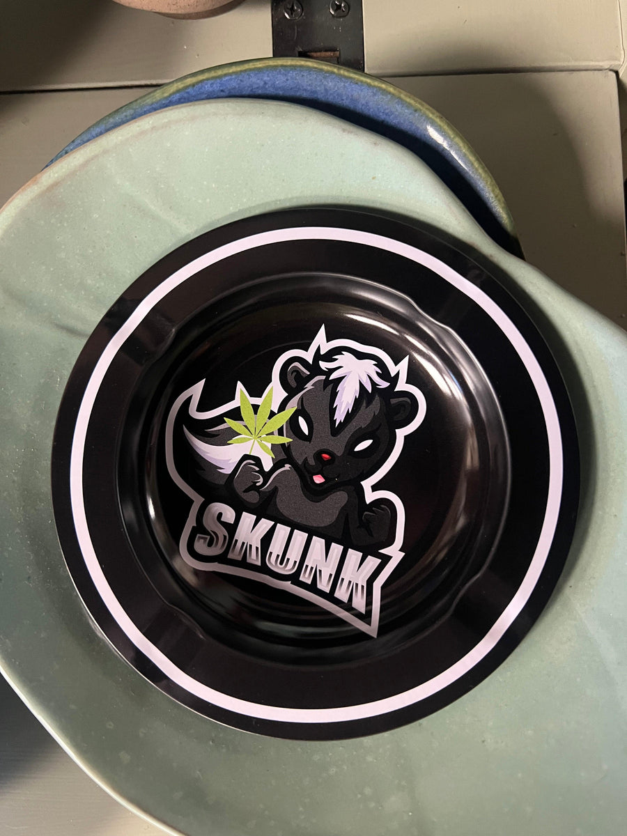 Buy Skunk Metal Ashtray at Save On Cannabis