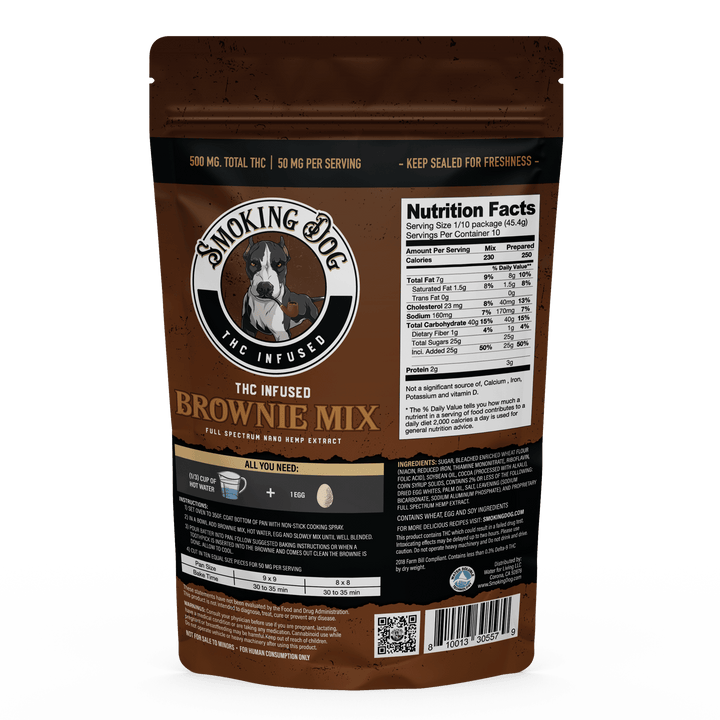 Smoking Dog THC Brownie Mix 500mg - High For Low