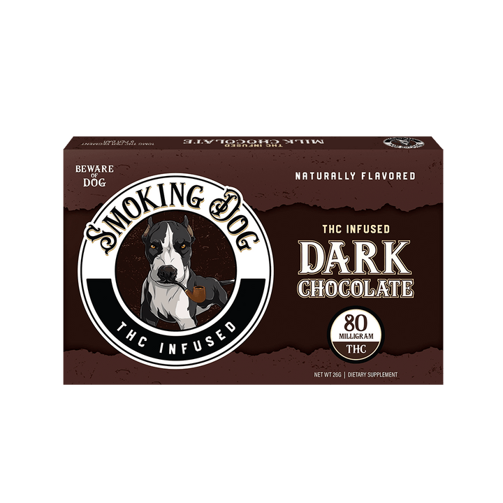 Smoking Dog THC Chocolate Bar 80mg - High For Low