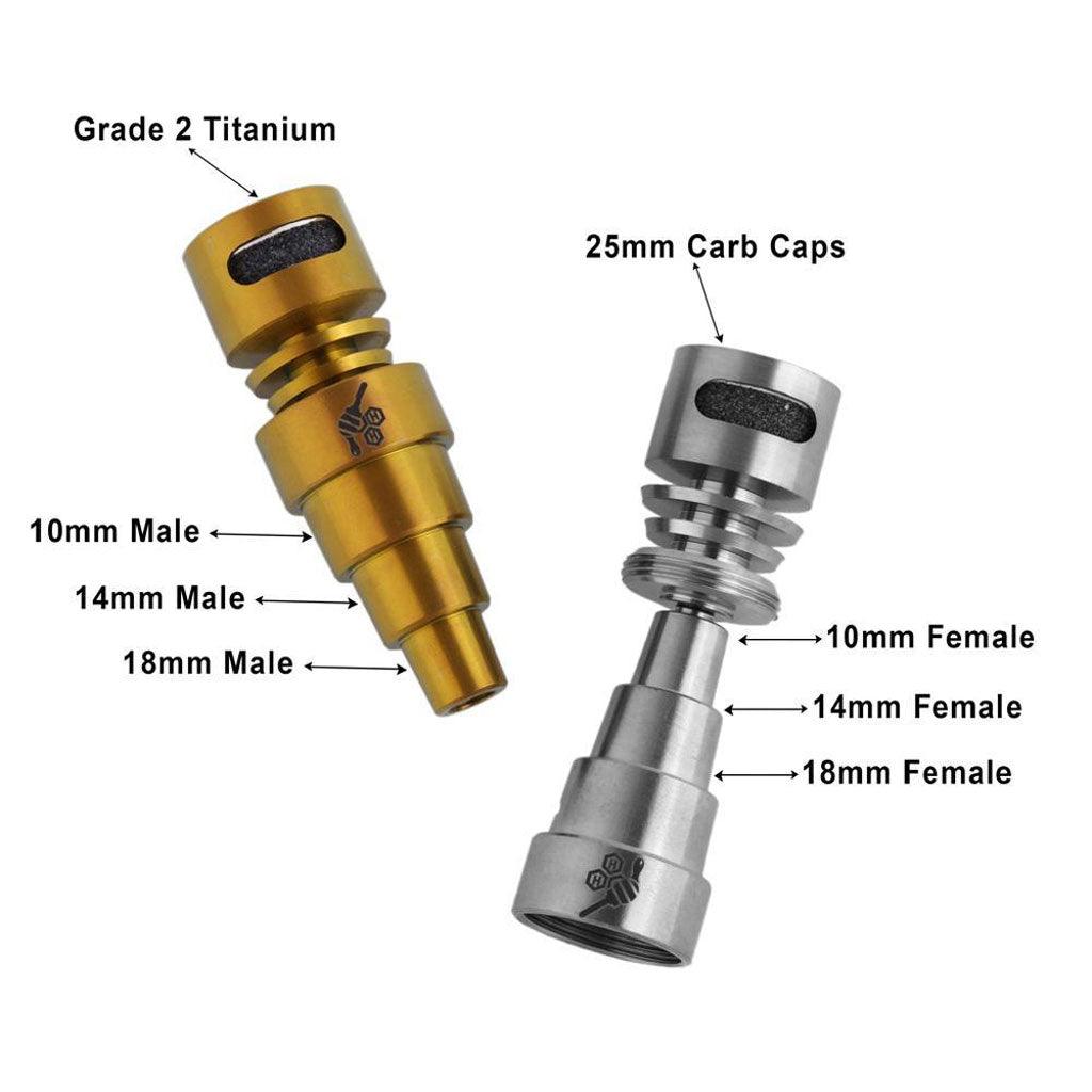 TITANIUM 6 IN 1 MOON ROCK DAB NAIL - High For Low