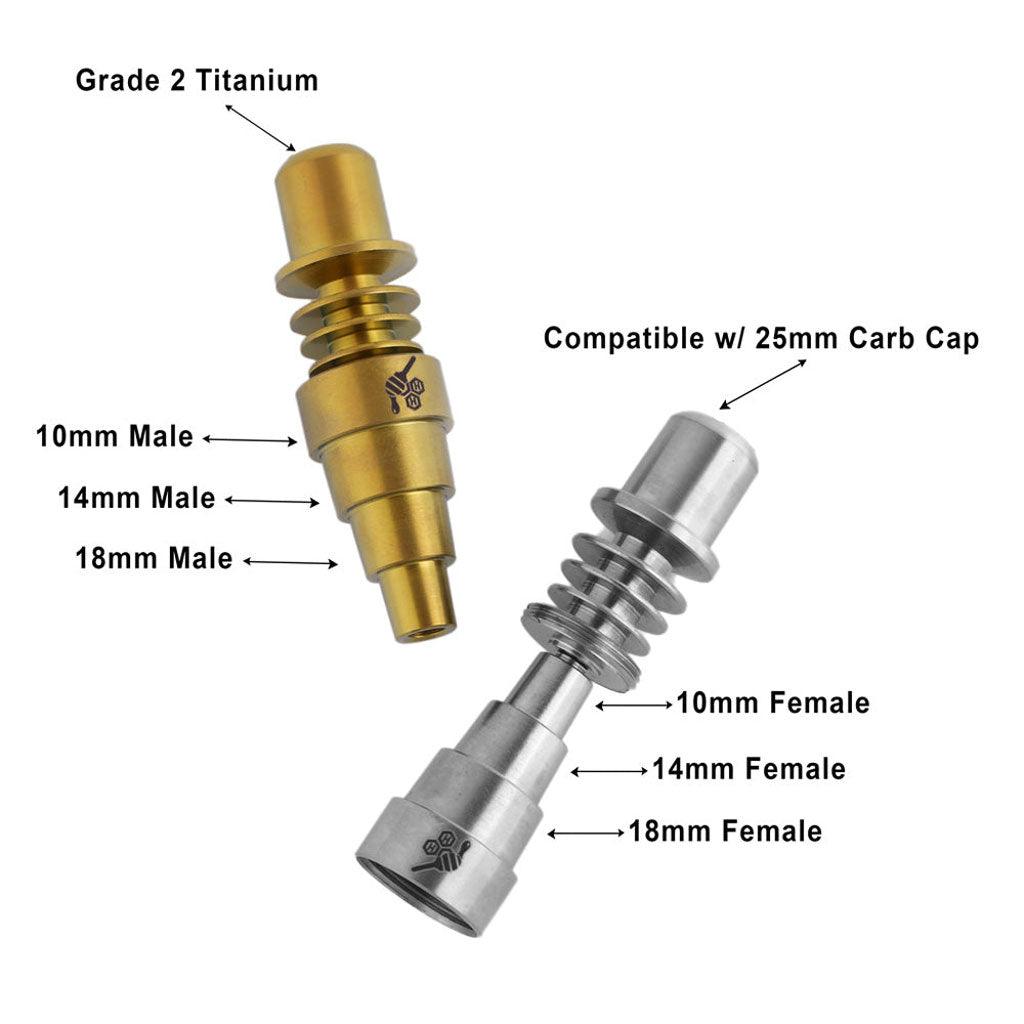 TITANIUM 6 IN 1 SKILLET ENAIL DAB NAIL - High For Low