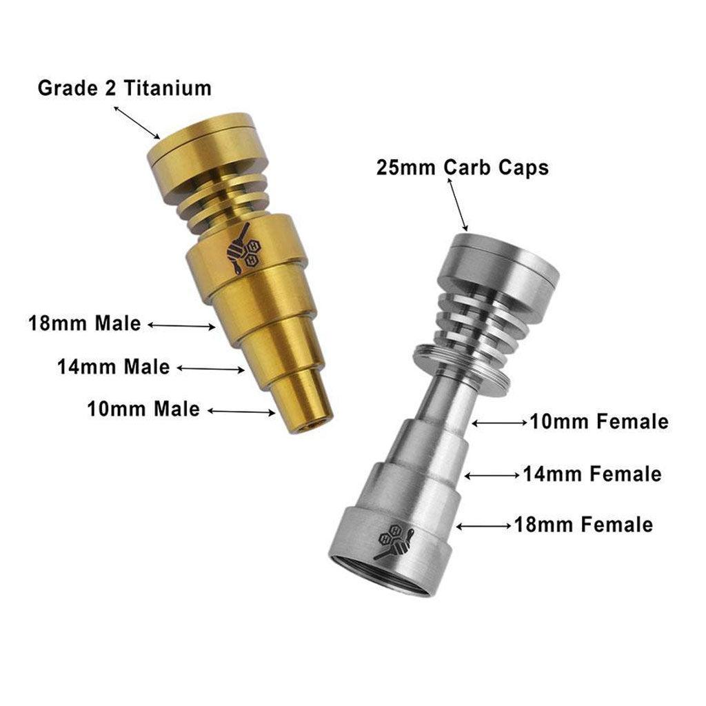 TITANIUM 6 IN 1 SKILLET DAB NAIL - High For Low