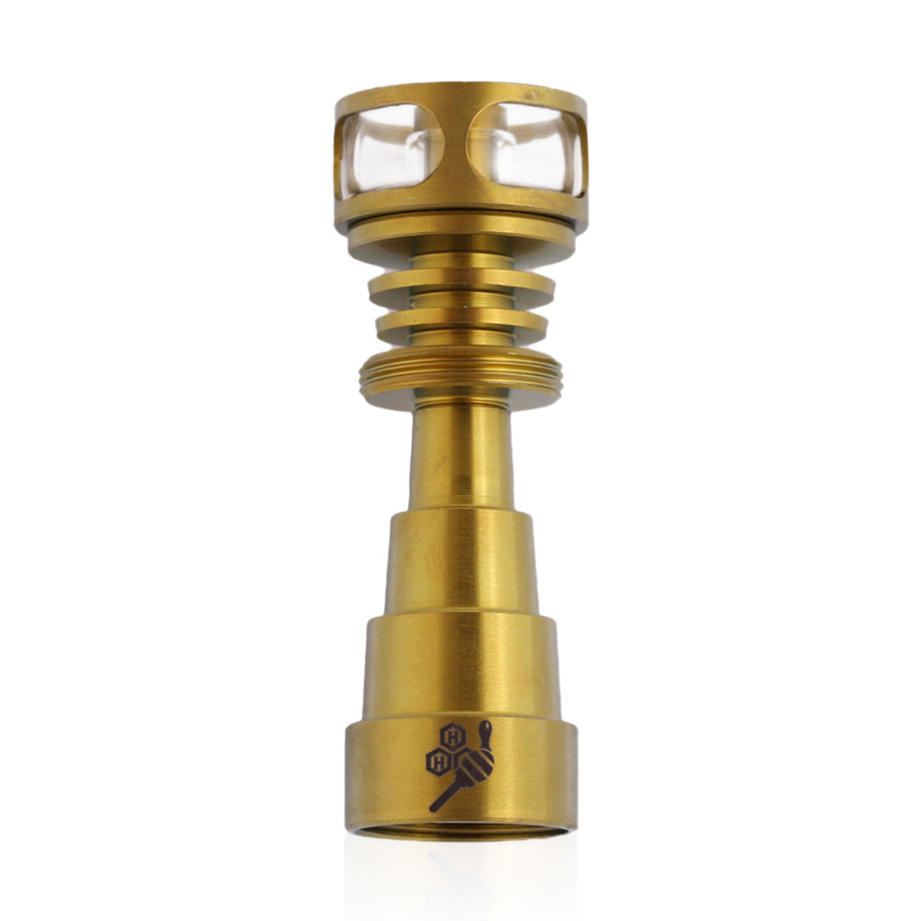 TITANIUM 6 IN 1 CAGE HYBRID DAB NAIL - High For Low