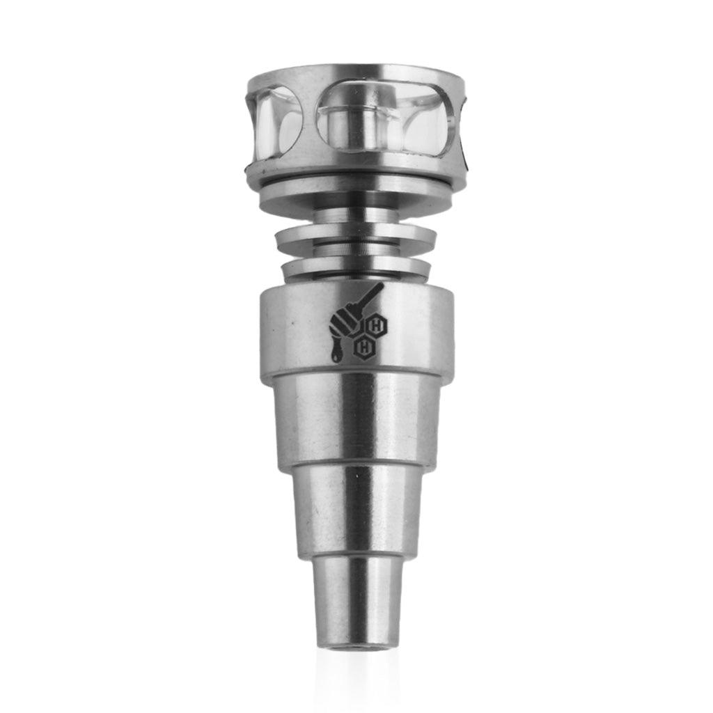 TITANIUM 6 IN 1 CAGE HYBRID DAB NAIL - High For Low