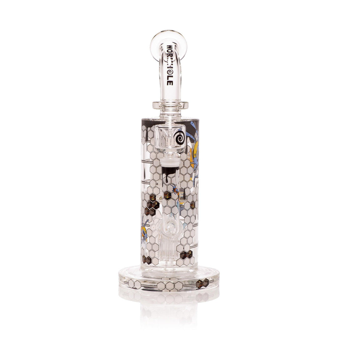 Robo-Bee Fortress 12" Clear Waterpipe - High For Low