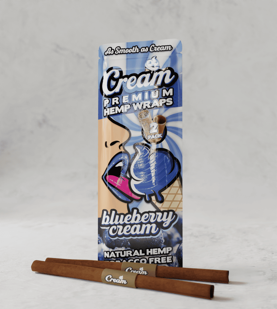 Blueberry Cream Terpene Infused Hemp Wrap 2 Wraps