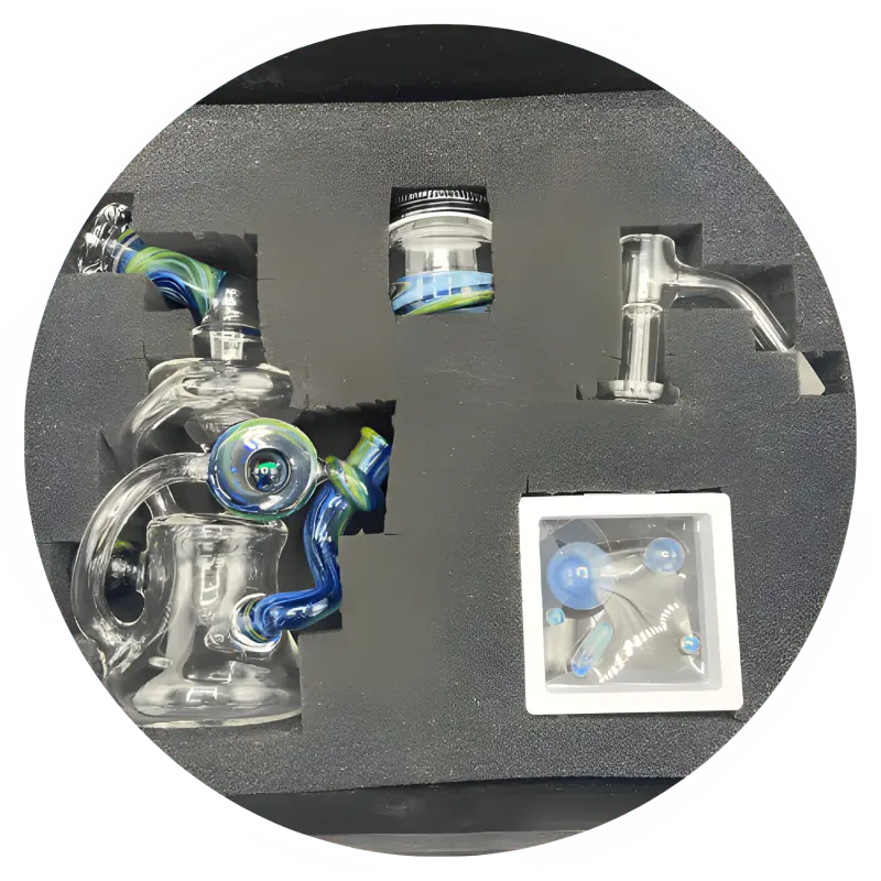 Blue Dream Terp Slurper Set by Lear Glass