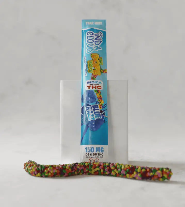 Blue Razz Dope Rope Thc Gummy 150mg