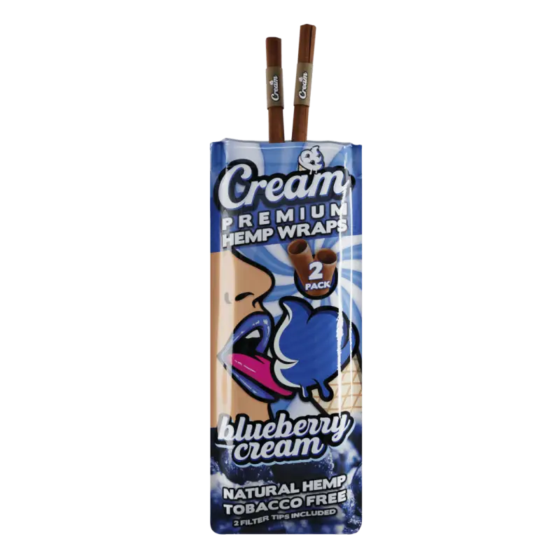 Blueberry Cream Terpene Infused Hemp Wrap 2 Wraps