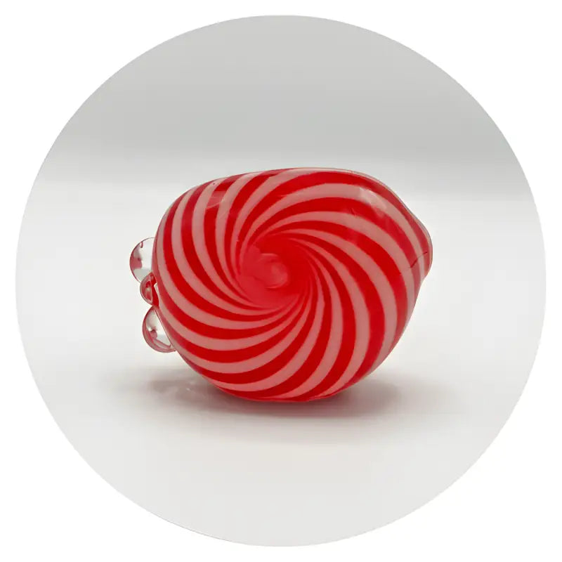 Candy Cane Swirl Pipe by Ottone Glassworks