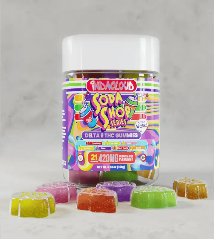 Delta 9 21 Gummy Jar Dispensary Grade Delta 9 Thc Gummies 420mg