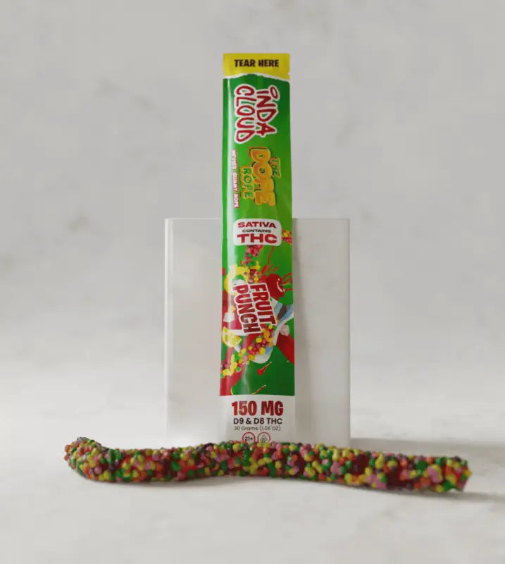 Fruit Punch Dope Rope Thc Gummy 150mg