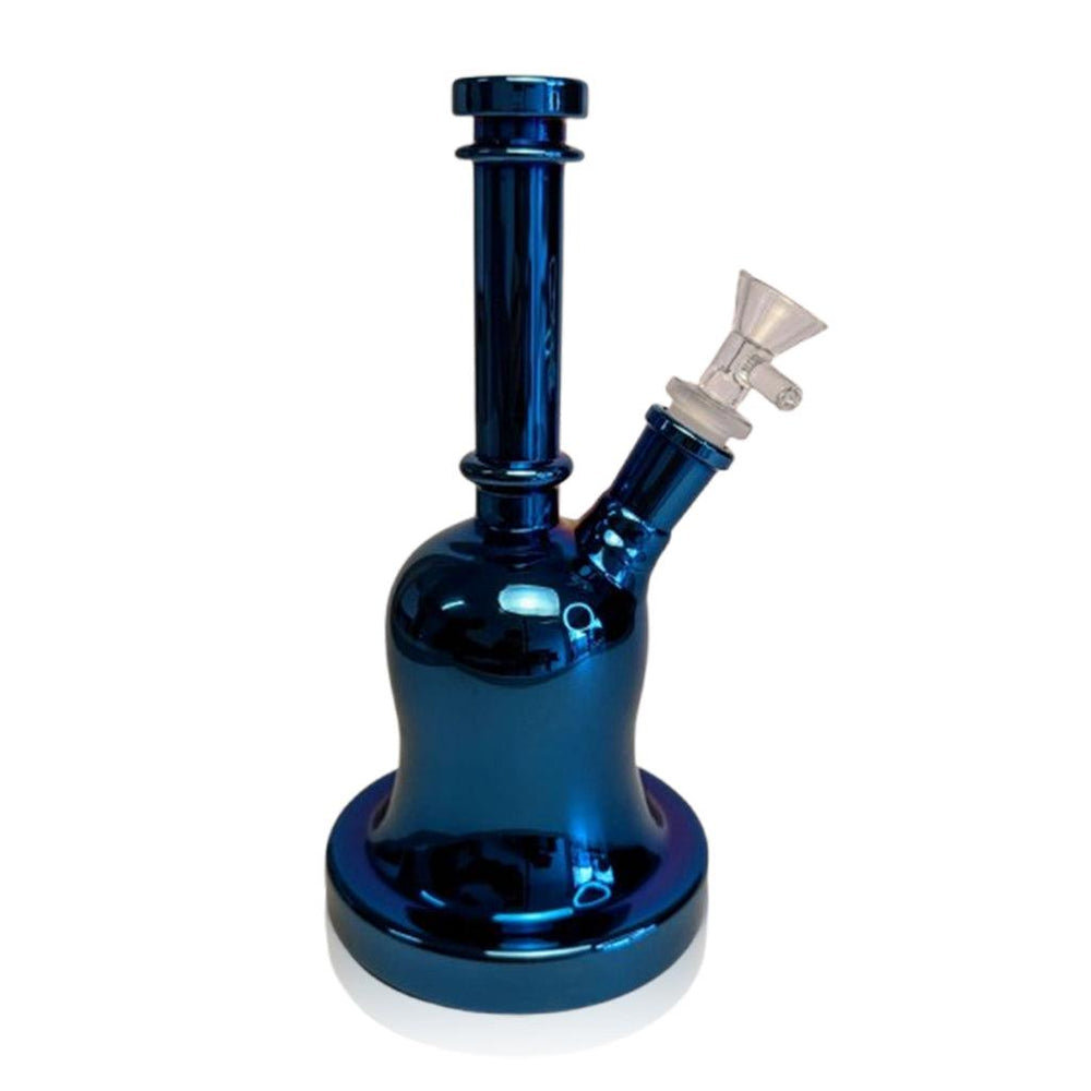 BELL SHAPED METALIC GLASS BONG - High For Low