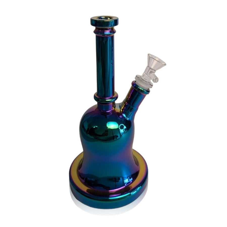 BELL SHAPED METALIC GLASS BONG - High For Low