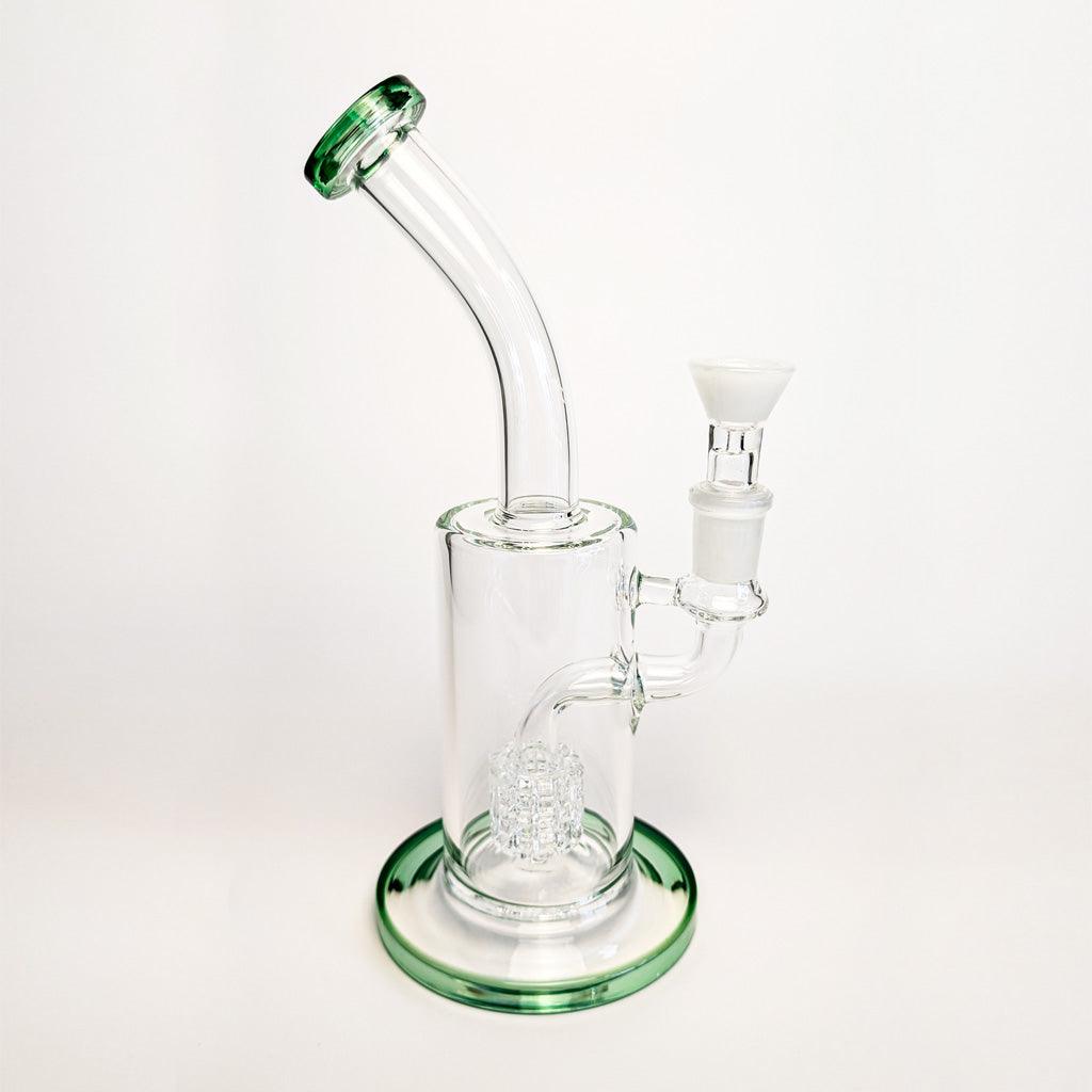 BENT NECK DAB RIG WITH DRUM PERCOLATOR - High For Low