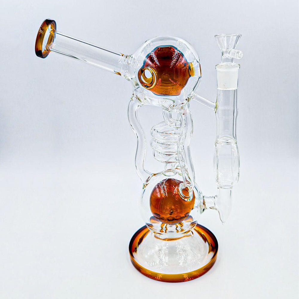 DOUBLE CHAMBER BALL PERC RECYCLER RIG - High For Low