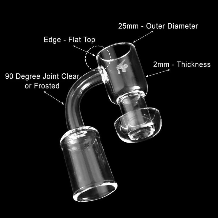 HONEYSUCKLE QUARTZ BANGER - 90° DEGREE | YL-CLOSEOUT - High For Low