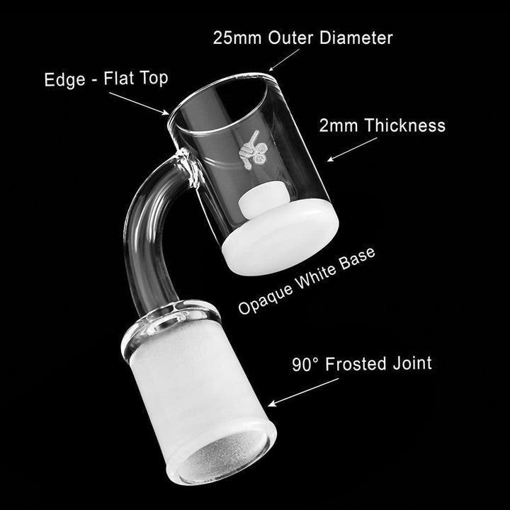 HONEY & MILK CORE REACTOR QUARTZ BANGER - 90° DEGREE | YL - High For Low