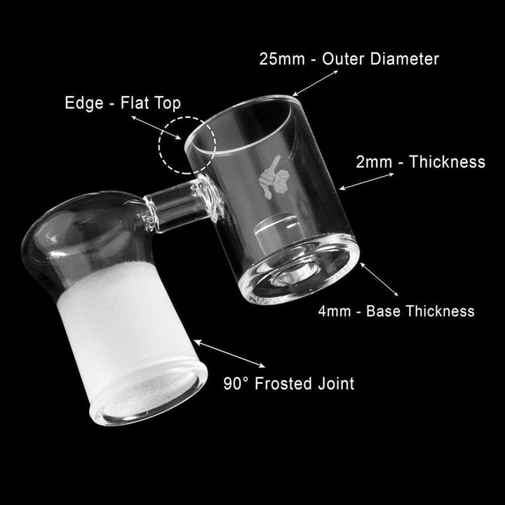 CORE REACTOR SIDECAR QUARTZ BANGER - 90° DEGREE | YL - High For Low