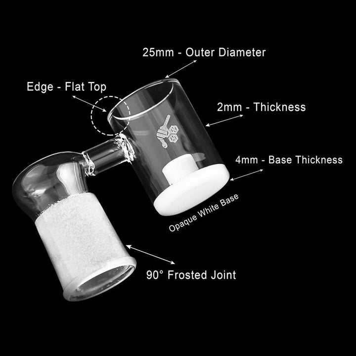 HONEY & MILK CORE REACTOR SIDECAR QUARTZ BANGER - 90° DEGREE | YL - High For Low