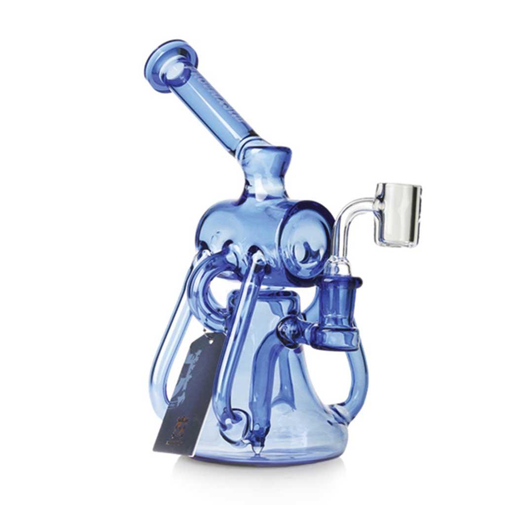 PHOENIX STAR 8 INCH DUAL CHAMBER CYLINDER TOP RECYCLER DAB RIG - High For Low