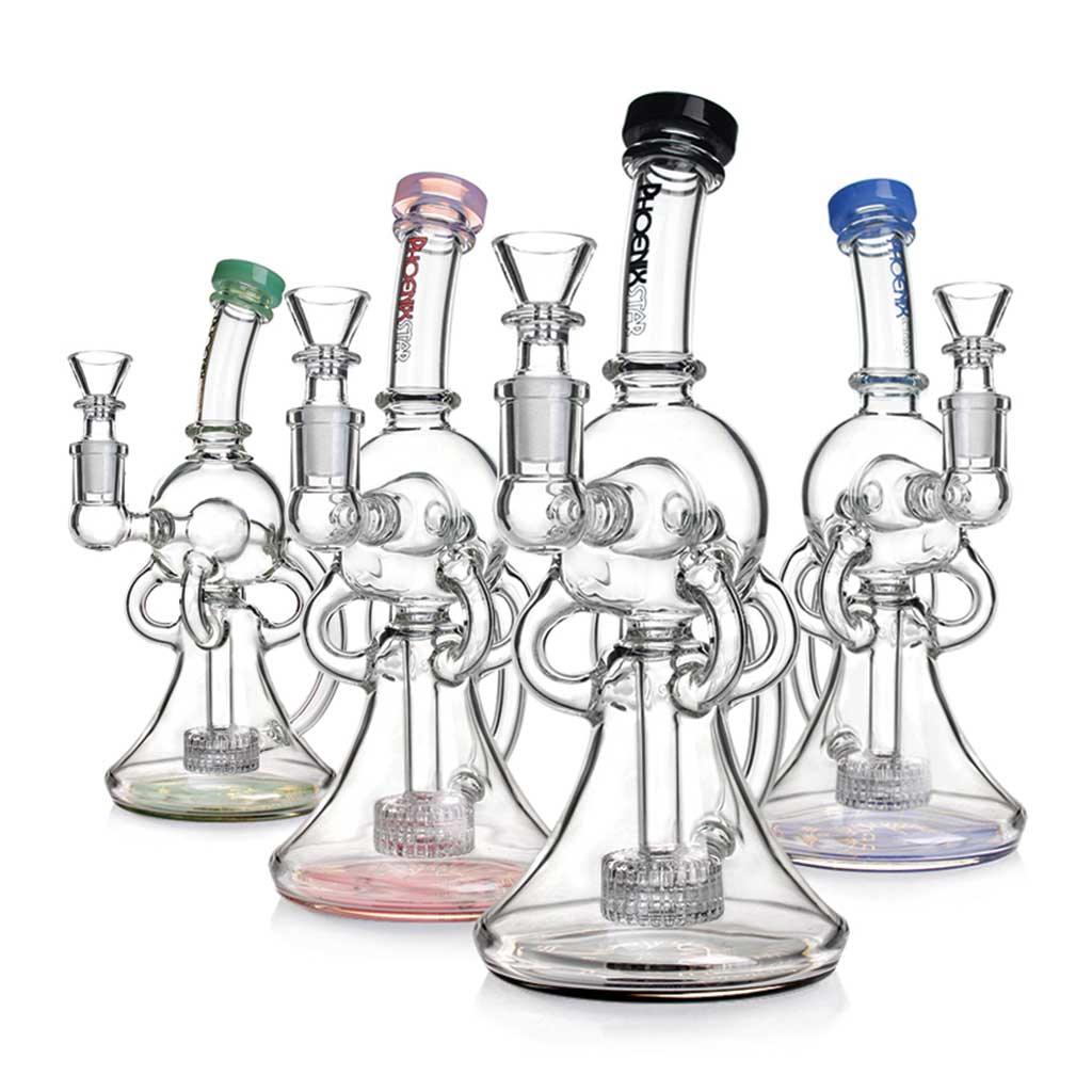 PHOENIX STAR 9 INCH GLOBE SHOWERHEAD RECYCLER DAB RIG