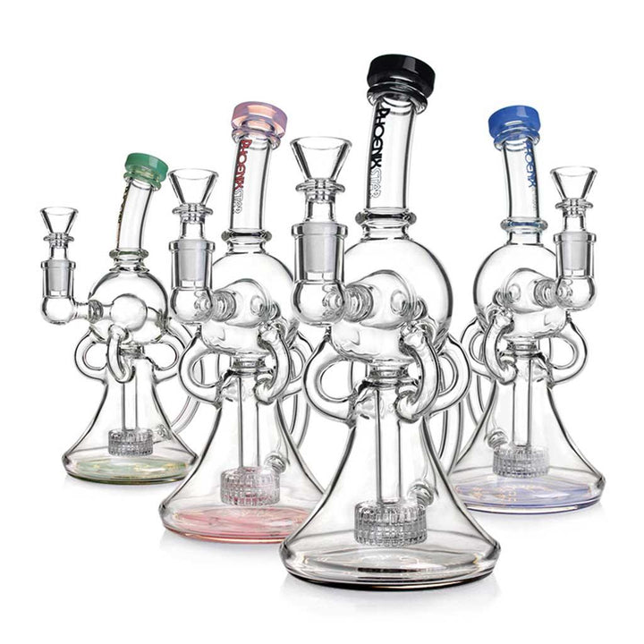 PHOENIX STAR 9 INCH GLOBE SHOWERHEAD RECYCLER DAB RIG - High For Low