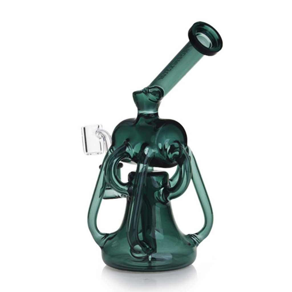 PHOENIX STAR 8 INCH DUAL CHAMBER CYLINDER TOP RECYCLER DAB RIG - High For Low