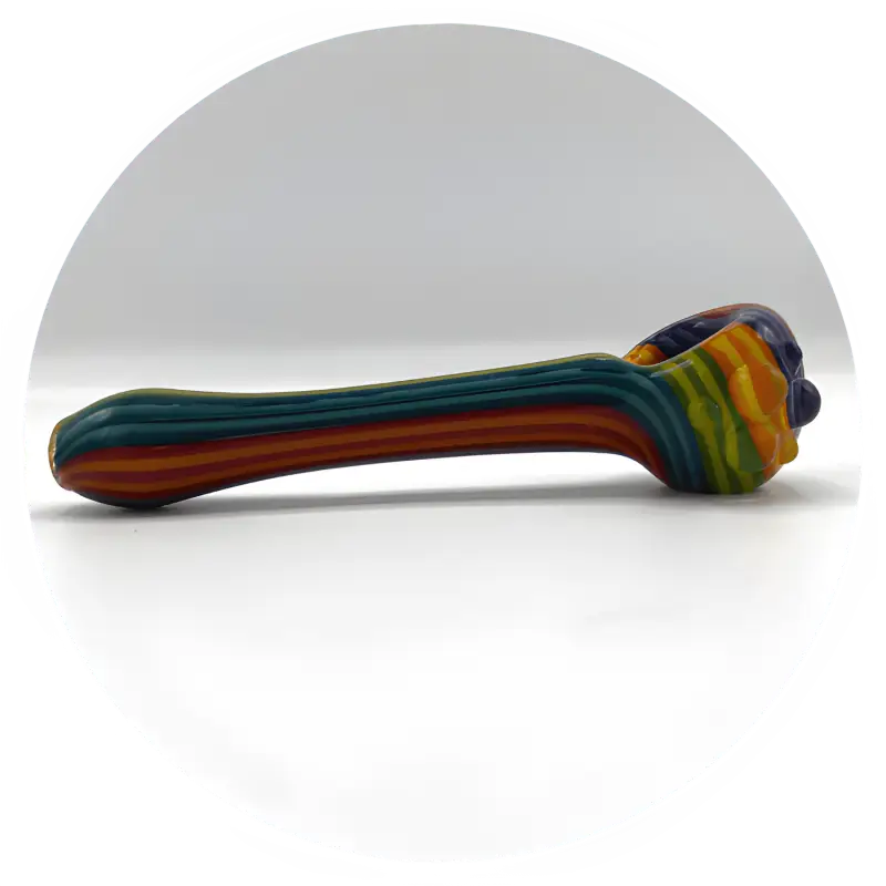 Rainbow Lollipop Glass Pipe